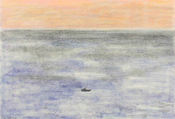 大海原の小船