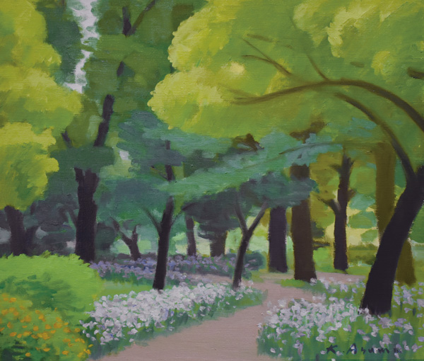 遊馬　賢一「花咲く小径」