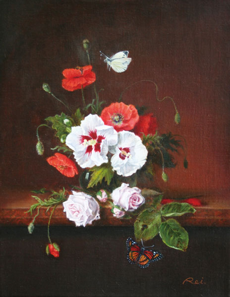 喜多尾ボンタン礼子「花と蝶」