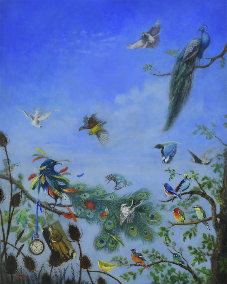 カラスと鳥たち（イソップ寓話より）