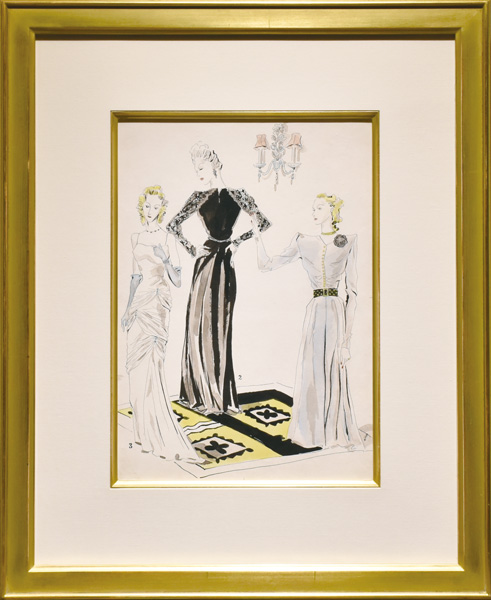 藤田嗣治「イブニングドレス」