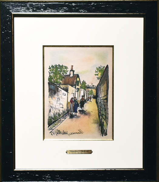 ユトリロ「アンリ14世の藁葺き屋根の家」