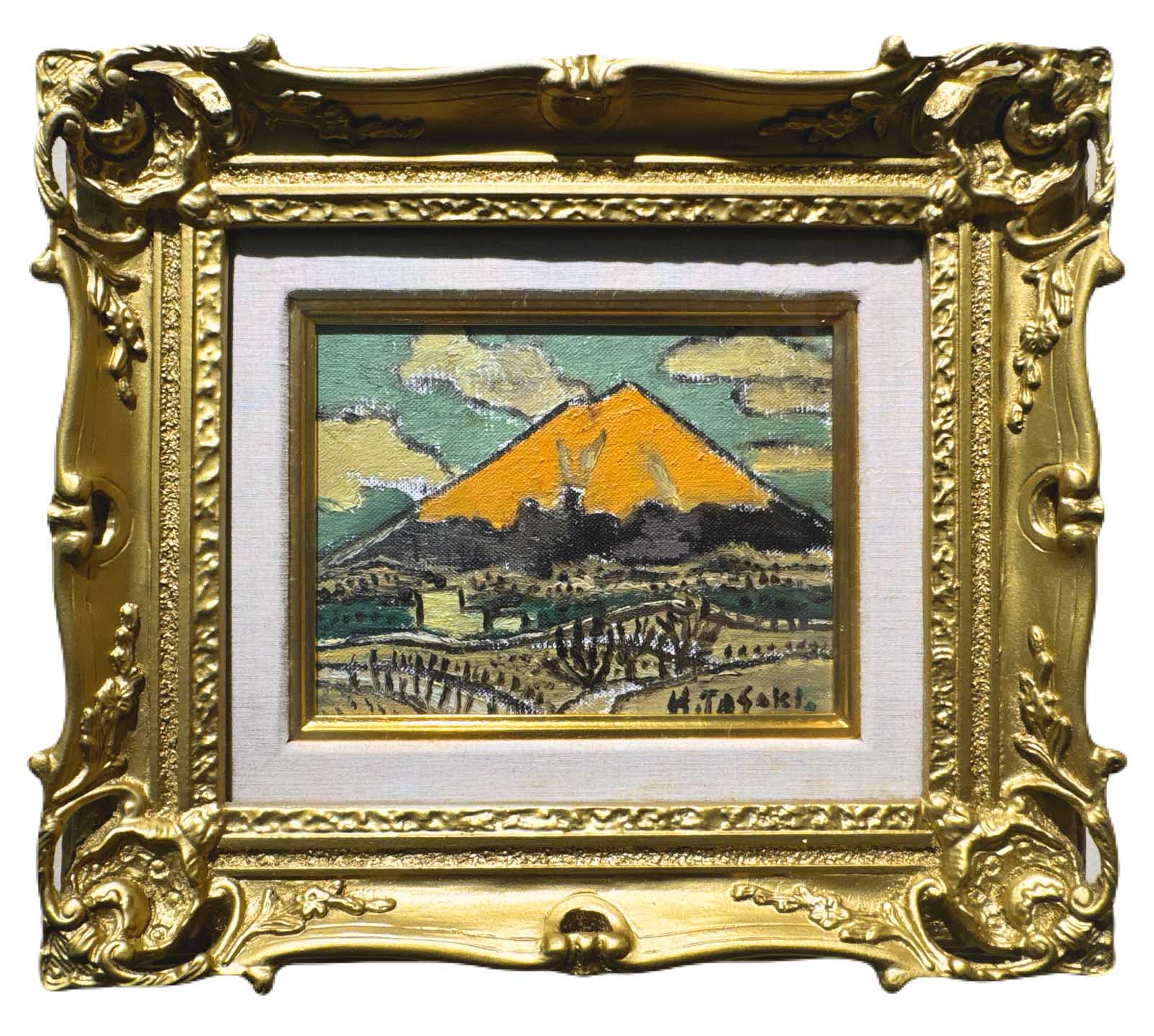 田崎広助「朱富士」